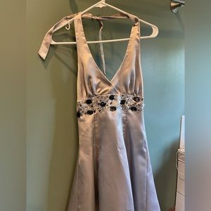 Beautiful silver shimmering dress!